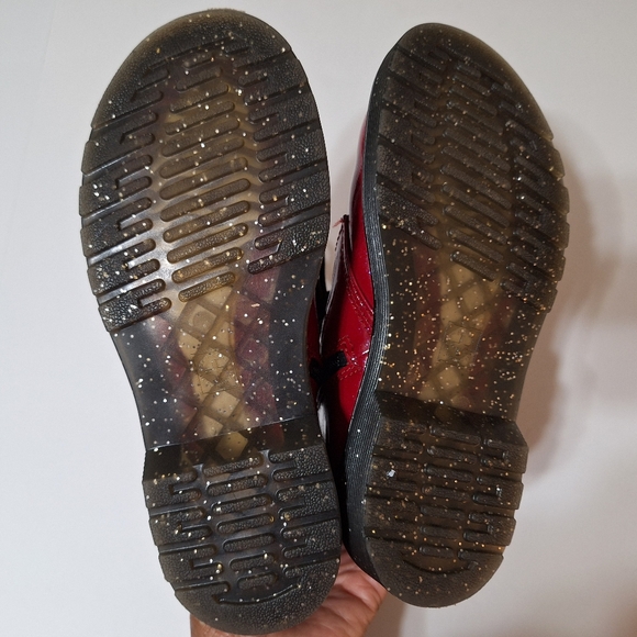 Dr. Martens 1460 Red Cosmic Glitter Boots - Picture 7 of 16